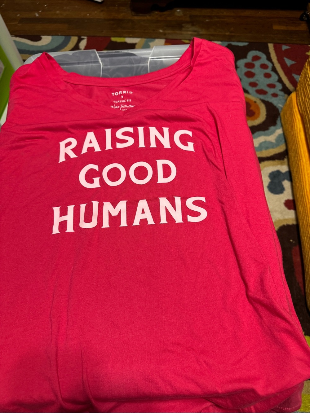 Torrid Red 'Raising Good Humans' Graphic Tee-make me an offer!
